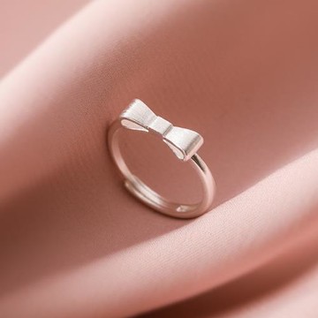 925純銀女公主小眾設計感蝴蝶結