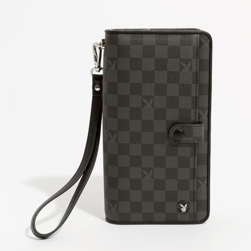 PLAYBOY - 翻蓋長夾  Honour系列 - 黑色