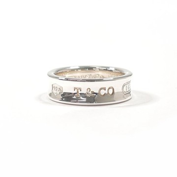 【日本直送 二手美品】18 號 蒂芙尼 TIFFANY&Co. 戒指 1837 中性款 銀 925 飾品 全新翻新 男款