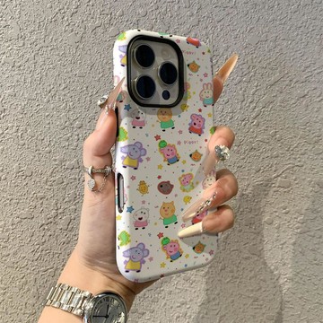 小豬佩奇蘋果17promax手機殼iPhone16pro卡通15pro女13可愛14新
