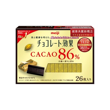meiji 明治 CACAO 86%黑巧克力 (26枚/盒)【杏一】