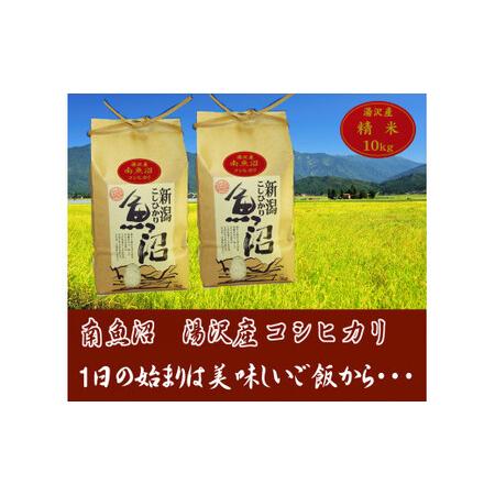 ふるさと納税 令和5年産 湯沢産コシヒカリ＜精米＞（白米）10kg（5kg×2袋）精米したてのお米をお届け 新潟県湯沢町