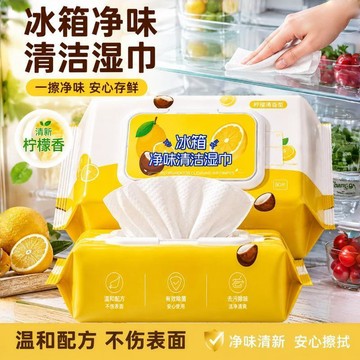 💢臺灣出貨💢冰箱淨味清潔溼巾大包家庭裝家用去污漬溼巾紙廚房油煙機竈臺通用