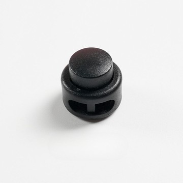 Misoroun 基本圓形 繩長度調整 扣環 19 x 17 x 5 mm  黑色  10個