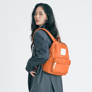 CILOCALA 亮彩尼龍防潑水後背包 火橙橘 (小)