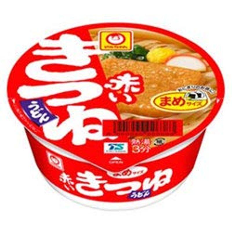 東洋水産 マルちゃん 赤いまめきつねうどん(西向け) 41g×24個入