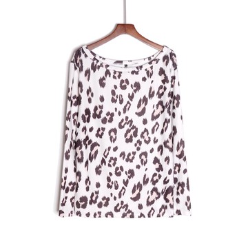 春裝女印花長袖寬松青春通勤T恤衫上衣服顯瘦時尚