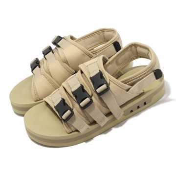 [ACS] adidas 涼鞋 adiSTRP 男鞋 卡其 黑 三環式扣帶 可拆式 拖鞋 柔軟中底 愛迪達 IG7956