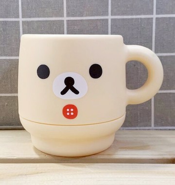 【震撼精品百貨】Rilakkuma San-X 拉拉熊懶懶熊 San-X 塑膠杯-牛奶妹#62382 震撼日式精品百貨