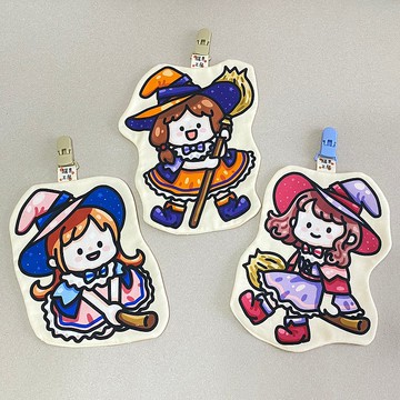 魔法系列 | 造型手帕巾 | 可愛小魔女