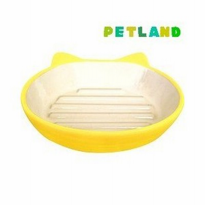 ペットレジオスデザイン イージーダイナー キャットディッシュ イエロー ( 1コ入 )/ ペットレジオスデザイン