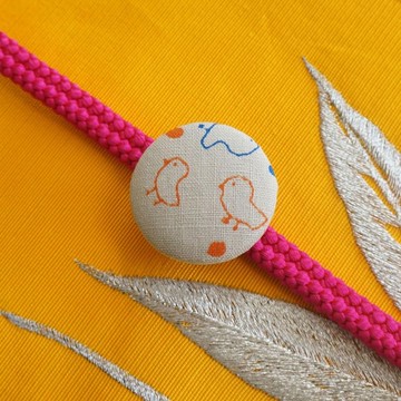 手工印刷原創胡桃木鈕扣腰帶扣“Tori”