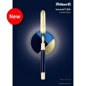 PELIKAN百利金 M800鋼筆-奶油藍【APP滿額下單10%點數(單一帳號最高5000點)】1/31止
