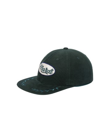 MARDI MERCREDI 復古休閒棒球帽 綠色 LOGO 作舊 可調式 CORDUROY CAP MARDI VINTAGE LOGO