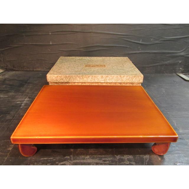 新品本物 飛騨春慶塗（漆塗り） 花台 飾台 香炉台 床飾 木製漆器 紙箱 工芸品