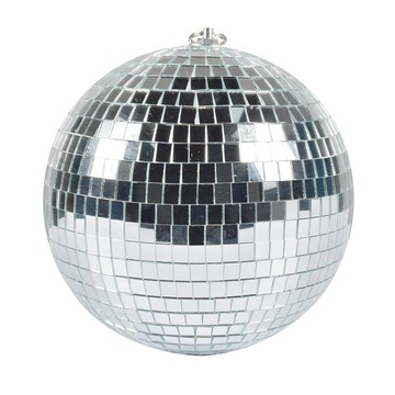 Imokubi 鏡面球裝飾室內擺飾  25cm  銀色