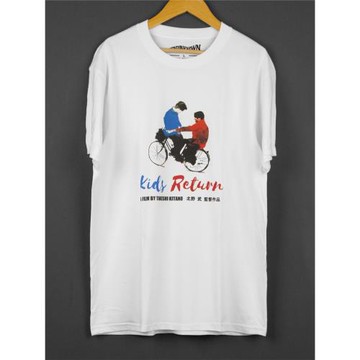 壞孩子的天空北野武Kids Return菊次郎的夏天短袖印花休閑男女T恤