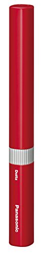 Panasonic sound wave vibration toothbrush pocket Doltz EW-DS1B red
