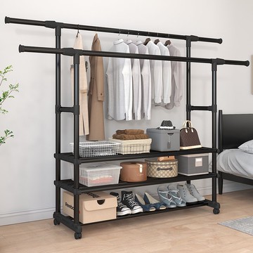 晾衣架落地衣帽架家用掛衣架簡易室內學生宿舍臥室陽臺曬衣服架子