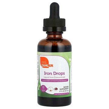 Zahler, 鐵滴劑，美味混合漿果，2 液量盎司（59 毫升）