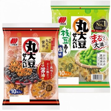 *貪吃熊* 日本 三幸製菓 丸大豆 仙貝 黑豆仙貝 枝豆仙貝 鹽味 旨口醬油風味 三幸 米果