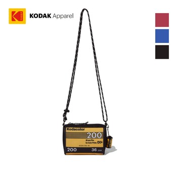 【KODAK Apparel】柯達 底片圖案迷你側背包 3色(黑 藍 紅) KB624004