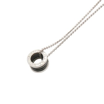 BVLGARI 寶格麗 Save the Children 項鍊 925純銀 黑陶瓷 349634 【二手名牌BRAND OFF】