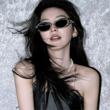 章若楠同款gm板材墨鏡Dada女高級感貓眼太陽鏡顯臉小防紫外線9135