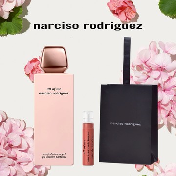 送禮首選🌹官方直營【NARCISO RODRIGUEZ】🩷傾我系列沐浴膠200ml🎁花香麝香調🌸牡羊座女神生日快樂❤️白色 母親節禮物💝
