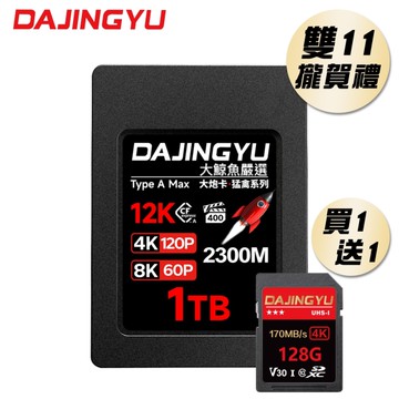 大鯨魚 1TB CFexpress Type A卡 2300MB/s 大砲 猛禽系列 SONY 專用 記憶卡 雙 11 攏賀禮