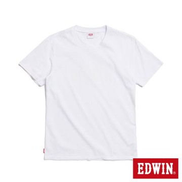 EDWIN 男裝 經典印花短袖T恤-白色