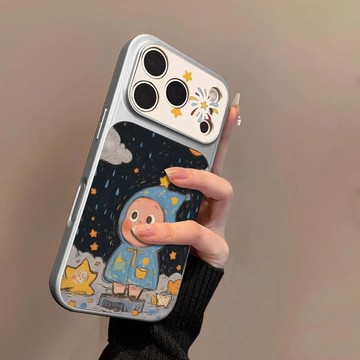 藍衣星星人iphone17promax手機殼全包防摔蘋果16可愛15小衆14超火