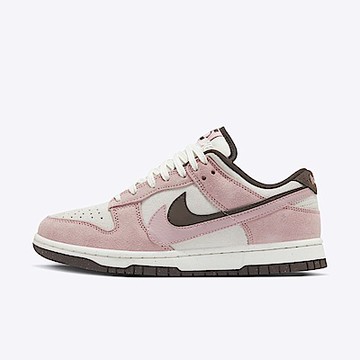 Nike W Dunk Low SE [HV1799-161] 女 休閒鞋 運動 低筒 麂皮 雙勾 解構 粉棕