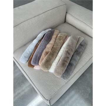 新品親子款韓國兒童獺兔圍巾冬季皮草男女童加厚整皮真毛兔毛圍脖