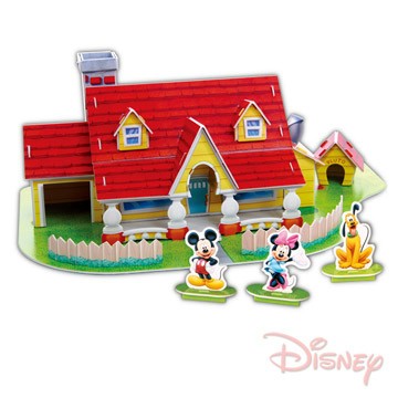 愛而富 【L&R】《迪士尼DISNEY》3D立體模型組合屋(米奇屋)