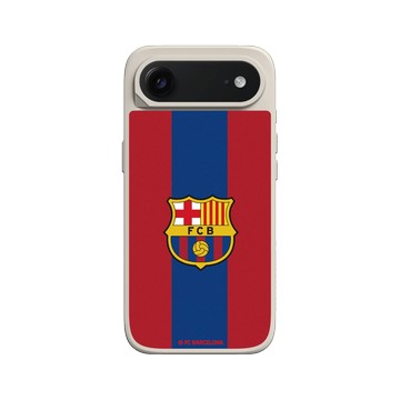 iPhone Air SolidX 貝殼灰 - FC Barcelona - Logo - Two Tone Background