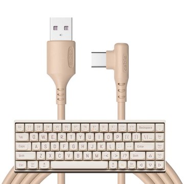 適用Lofree洛斐小翹機械鍵盤小浪數據連接電腦線TYPE-C彎頭充電線