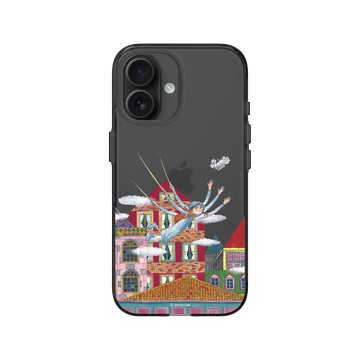 iPhone 16 Clear (相機按鈕) 酷墨灰 - 幾米 Jimmy Liao - 地下鐵-屋頂漫遊