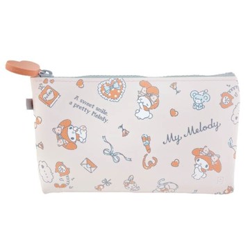 【震撼精品百貨】My Melody_美樂蒂~日本Sanrio三麗鷗美樂蒂矽膠方形零錢包/化妝包(粉滿版款)*78182