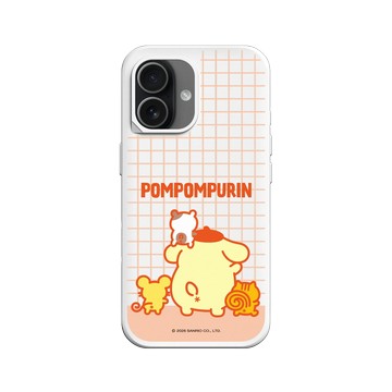 iPhone 17 SolidX 白 - 三麗鷗-布丁狗30週年 PomPomPurin (30th Anniversary) - 最萌的背影