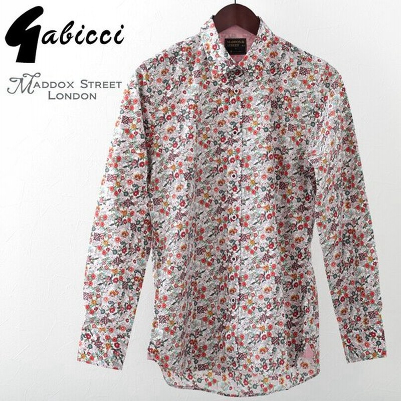 Gabicci ガビッチ 長袖シャツ フローラル Maddox Street London レトロ グレナディン モッズファッション メンズ 通販 Lineポイント最大0 5 Get Lineショッピング