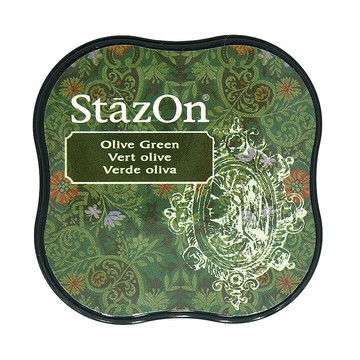 【TSUKINEKO 日本月貓】油性迷你印台 橄欖綠