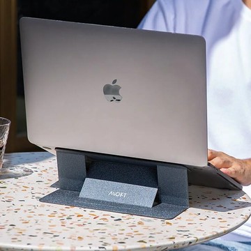 美國MOFT 隱形筆電支架 黏貼散熱孔款 11.6-16吋筆電適用 - 迷霧灰(MOVAS™)