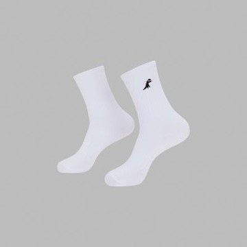 agnes b. Sport b. 恐龍 刺繡 短襪 白色