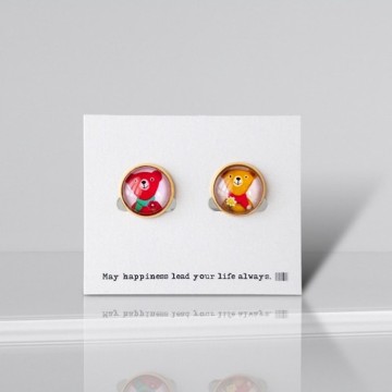 泰迪熊★可調式耳夾