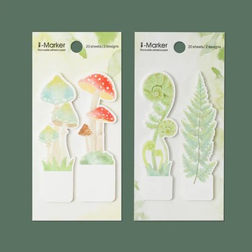 知音JEAN 植物便利貼-蕨類/菇類