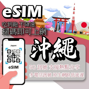 【eSIM 原生卡】日本eSIM｜原生網路 24H自動發貨五分鐘取件 網卡 沖繩 北海道esim esim日本 吃到飽