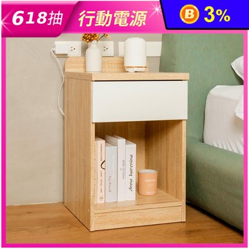 【ikloo】日系風經典床頭櫃