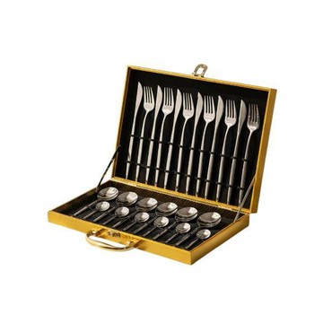BRAVOMART 奢華質感餐具24件組提箱禮盒〔含加購刻字+$999〕