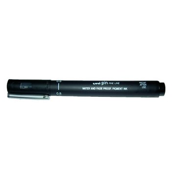 【文具通】三菱pin200 0.8代針筆 黑 A1140115【APP滿額下單10%點數(單一帳號最高1000點)】4/30止